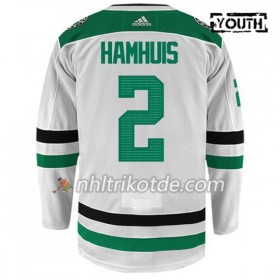 Dallas Stars Trikot DAN HAMHUIS 2 Adidas Weiß Authentic - Kinder